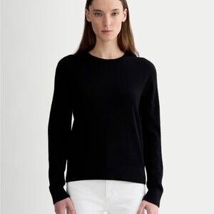 Everlane Women's cashmere Black Crew Neck Sweater